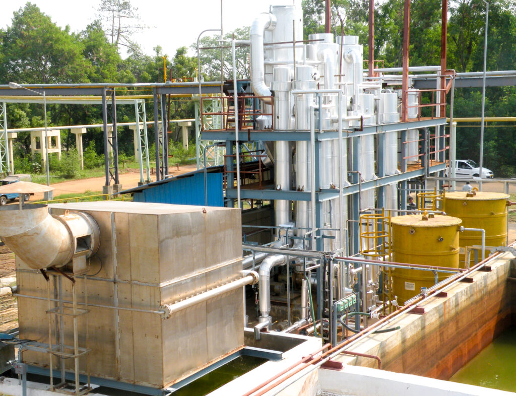 Clarifiers in effluent treatment plant for industrial wastewater