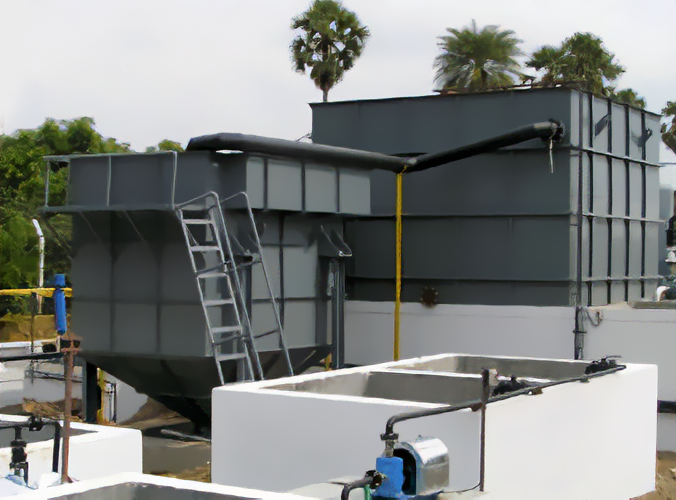 Containerised sewage treatment plant using Sequential Batch Reactor (SBR) technology