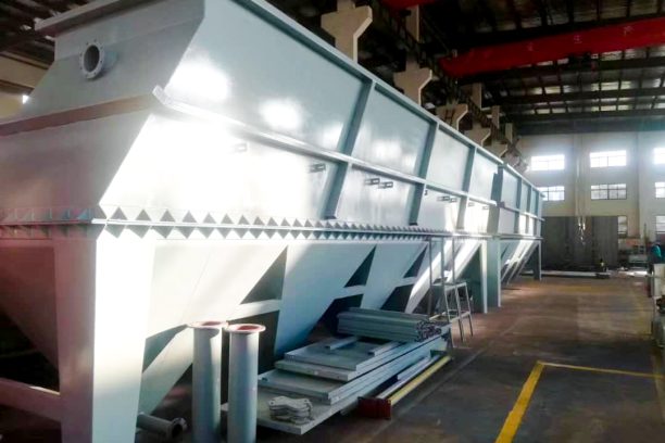 Steel lamella clarifier tank used for sedimentation in water treatment