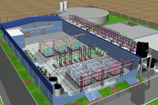 Zero Liquid Discharge plant with multi effect evaporator for industrial wastewater recycling